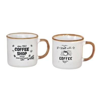 Hrnek na kávu sada 2 ks 300 ml COFFEE SHOP