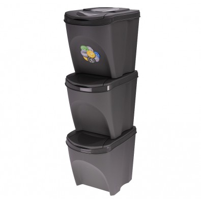 EXCELLENT Odpadkový koš na tříděnný odpad SORTIBOX 3 x 25 l