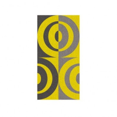 KELA Osuška LADESSA, 100% bavlna, žlutá 70x140cm půlkruhy