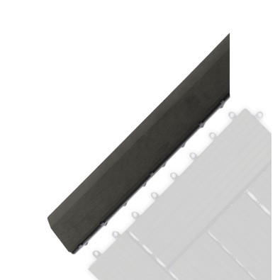 Přechodová lišta G21 Eben pro WPC dlaždice, 38,5 x 7,5 cm rohová (levá)