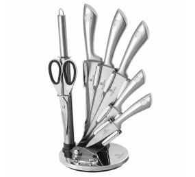 BERLINGERHAUS Sada nožů ve stojanu nerez 8 ks Crystal Collection