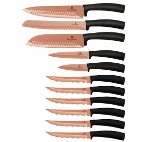 BERLINGERHAUS Sada nožů s nepřilnavým povrchem 11 ks Rosegold Metallic Line