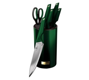 Sada nožů nerez 7 ks Emerald Collection ve stojanu