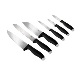 Sada nožů nerez 6 ks Matte Black Collection