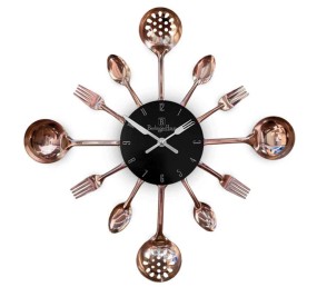 Kuchyňské nástěnné hodiny Black Rose Collection