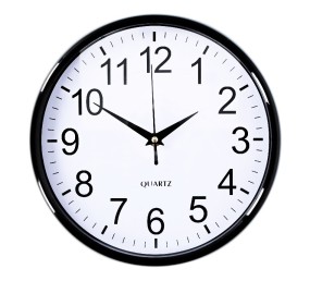 Nástěnné hodiny 25 cm černá