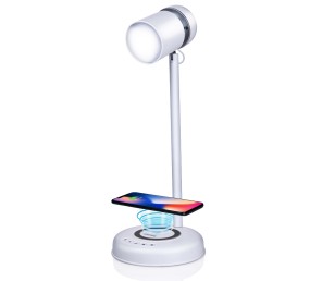 Stolní lampa LED s bezdrátovou nabíječkou na mobil 3v1
