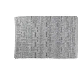 Koupelnová předložka Leana 65x55 cm bavlna šedá