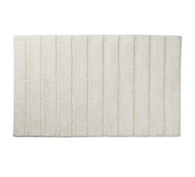 Koupelnová předložka Megan 65x55 cm bavlna šedobílá