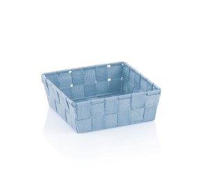 Košík Alvaro plast ledová modrá 19x19 cm