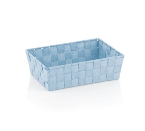 Košík Alvaro plast ledová modrá 30x21 cm