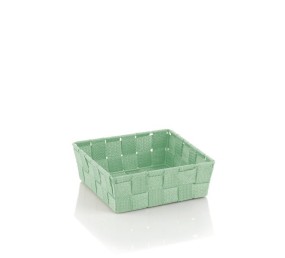 Košík Alvaro plast nefritová zelená 19x19 cm