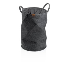 KELA Taška na prádlo Fay filc tmavě šedá 50,0 cm 33,0 cm