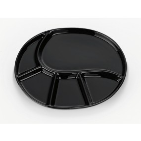 KELA Fondue talíř VRONI černá 28,5 x 22 cm