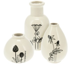 Dekorační vázy sada 3 ks