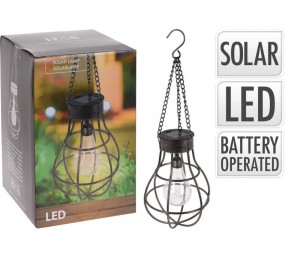PROGARDEN Lampa solární s LED žárovkou závěsná 18,5 x 27 cm