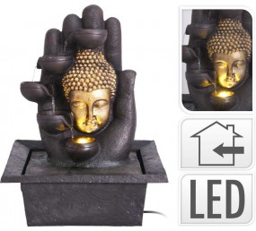 Fontána pokojová s LED osvětlením Buddha