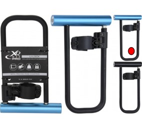XQMAX Zámek na kolo tyčový U-LOCK 11 x 22,5 cm modrá