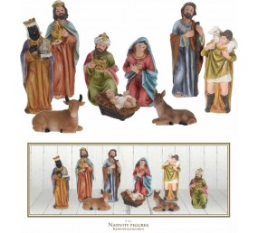 Betlém Vánoční dekorace sada 9 figurek