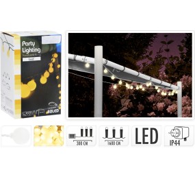 Světelný řetěz venkovní LED PARTY teplá bílá 80 LED