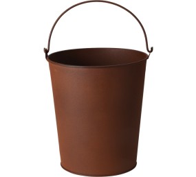 Květináč kbelík kovový s rukojetí