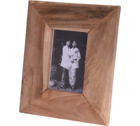 Fotorámeček z teakového dřeva 27,5 x 22 cm