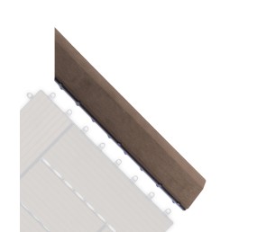 Přechodová lišta G21 Indický teak pro WPC dlaždice, 38,5 x 7,5 cm rohová (pravá)