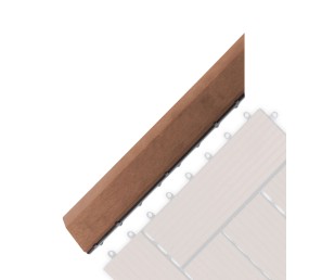 Přechodová lišta G21 Třešeň pro WPC dlaždice, 38,5 x 7,5 cm rohová (levá)